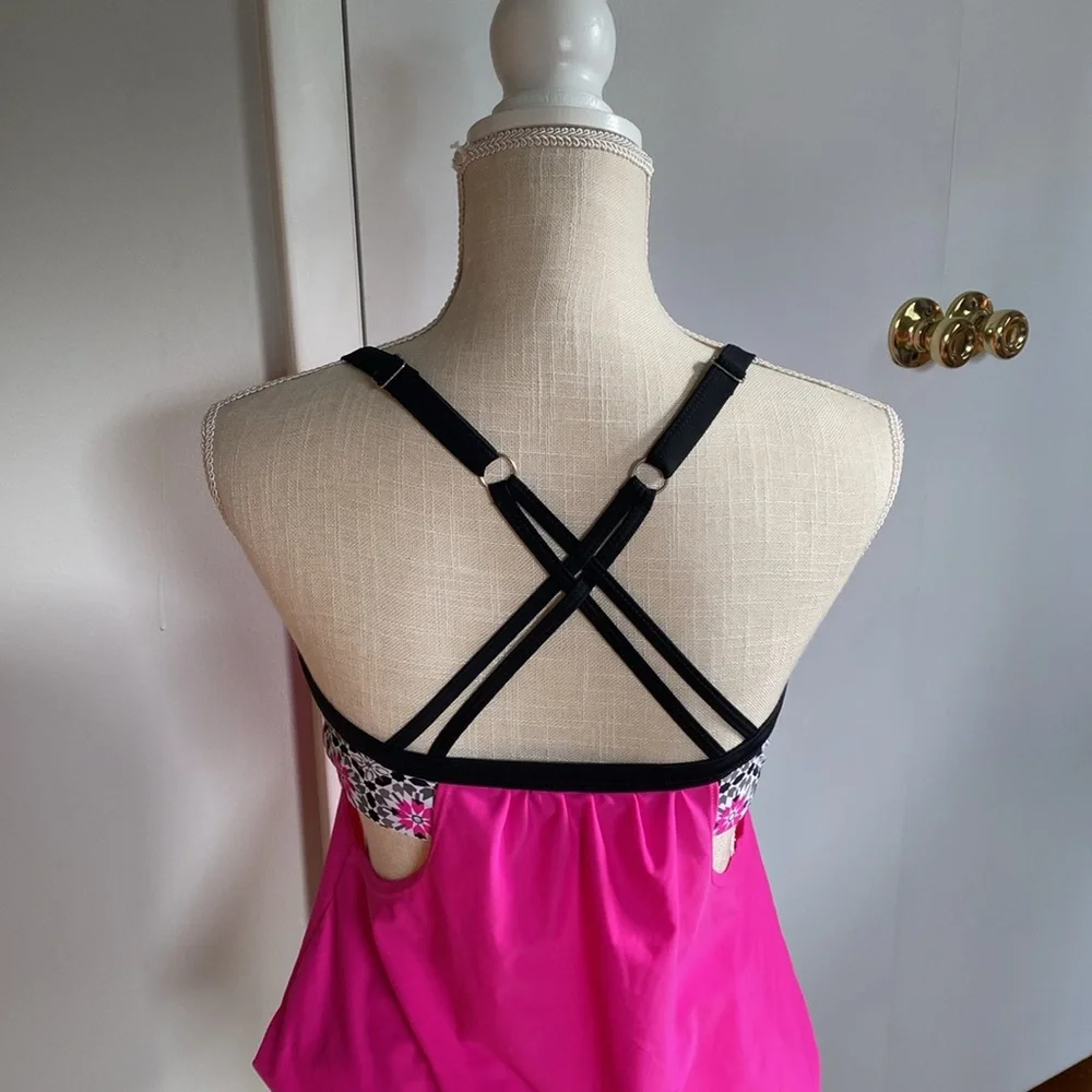 Tankini Top Padded Bra Size Medium Multiple Colors